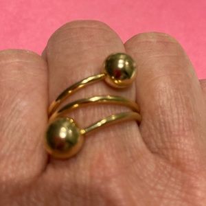 NWOT Gold Bypass Ring Sz 8